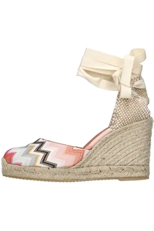 Missoni Zeppe in tessuto zig zag e pelle