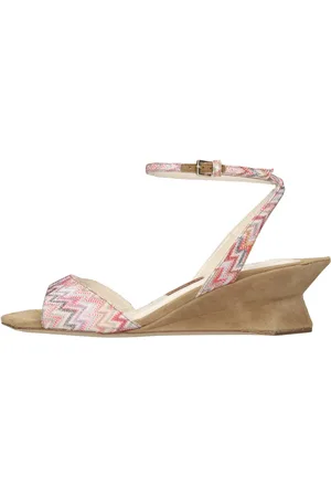 Missoni Zeppe in pelle e tessuto zig zag