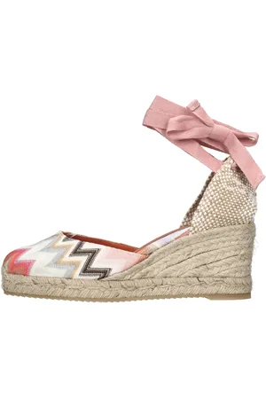 Missoni Zeppe in tessuto zig zag e pelle
