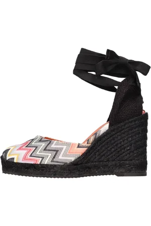 Missoni Zeppe in tessuto zig zag e pelle