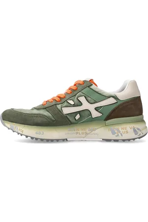 Premiata Sneakers in pelle scamosciata, tessuto e inserti in pelle