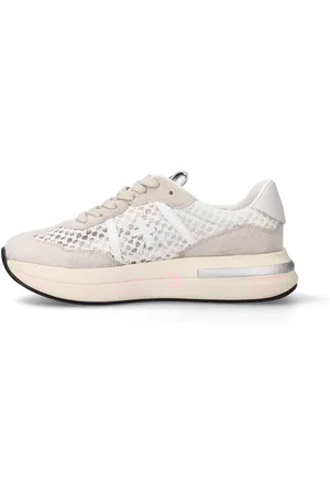 Premiata Sneakers in pelle scamosciata, tessuto e inserti in pelle