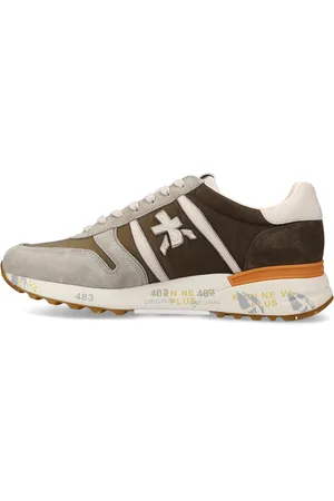 Premiata Sneakers in pelle scamosciata, tessuto e inserti in pelle