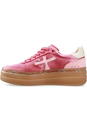 Premiata Sneakers in tessuto e inserti in pelle scamosciata