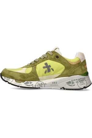 Premiata Sneakers in pelle scamosciata, tessuto e inserti in pelle