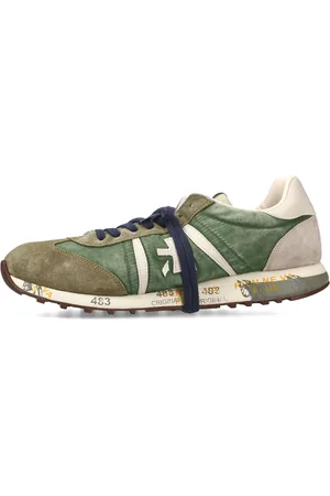 Premiata Sneakers in pelle scamosciata, tessuto e inserti in pelle