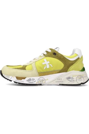 Premiata Sneakers in pelle scamosciata, tessuto e inserti in pelle