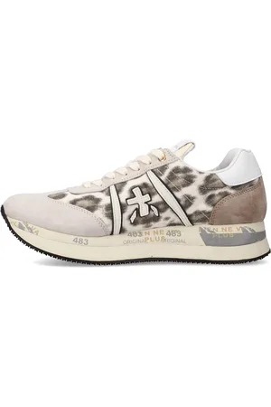 Premiata Sneakers in pelle scamosciata, tessuto e inserti in pelle
