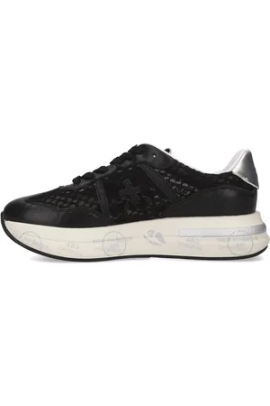 Premiata Sneakers in pelle scamosciata, tessuto e inserti in pelle