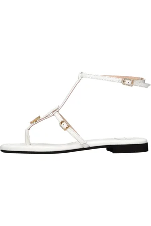 Nº21 Sandali flat in pelle
