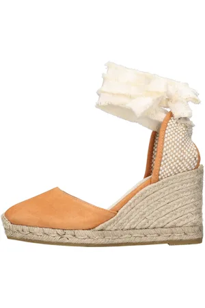 Espadrilles Sandali in camoscio e rafia