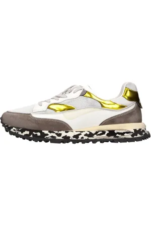 Hidnander Sneakers in pelle tessuto e camoscio