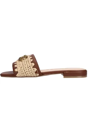 Guess Mules in pelle e tessuto