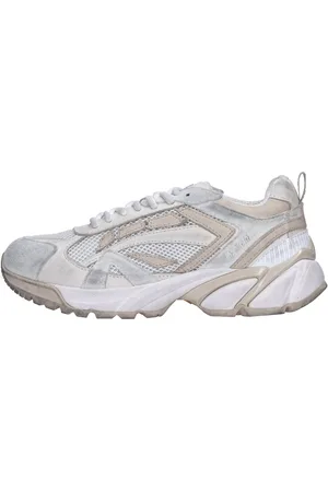 Msgm Sneakers in pelle e tessuto