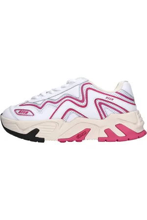 Msgm Sneakers in pelle e tessuto