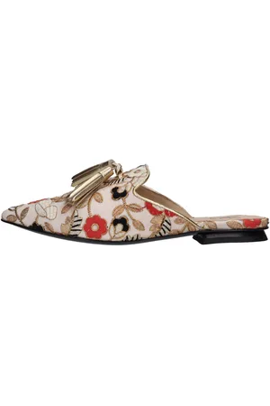 Fabi Sabot in pelle e tessuto