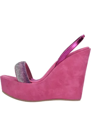 EDDICUOMO Sandali in ecopelle e strass