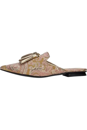 Fabi Sabot in pelle e tessuto