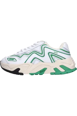 Msgm Sneakers in pelle ed tessuto
