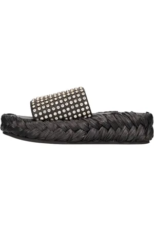 Strategia Mules in pelle e strass
