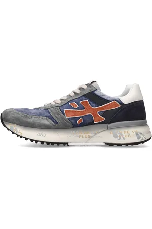 Premiata Sneakers in pelle scamosciata, tessuto e inserti in pelle