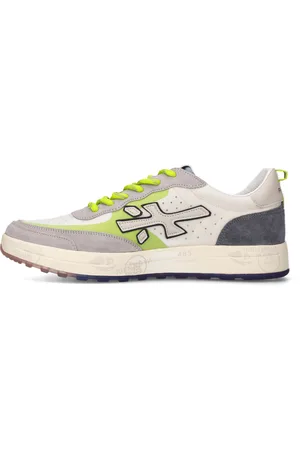 Premiata Sneakers in pelle scamosciata, tessuto e inserti in pelle