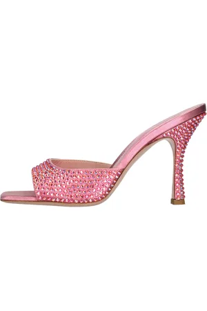 GEDEBE Mules Dita 95 in raso e strass