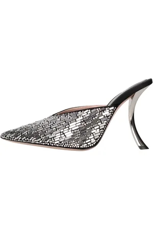 GEDEBE Mules Paris 105 in raso e strass
