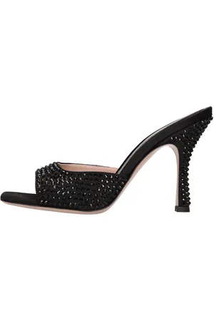 GEDEBE Mules Dita 95 in raso e strass