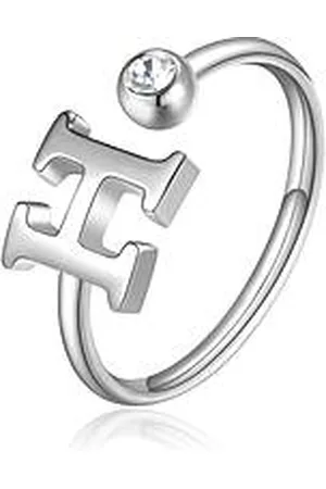 SAGAPO Anello Donna Gioiello Click Lettera H SCK179