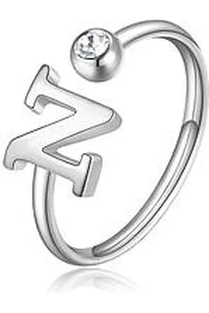 SAGAPO Anello Donna Gioiello Click Lettera N SCK185
