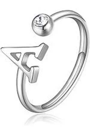 SAGAPO Anello Donna Gioiello Click Lettera A SCK172