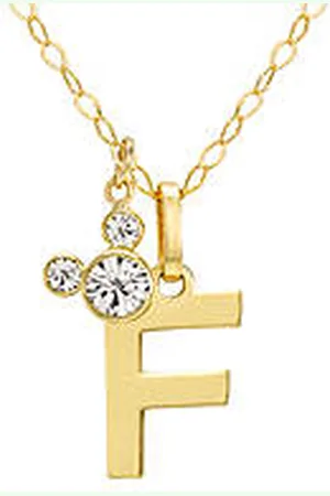 Disney Collana Bambino Gioiello Mickey Mouse Lettera F CG00000ZWLF.O.CS