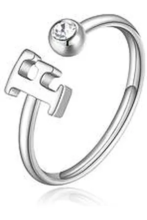 SAGAPO Anello Donna Gioiello Click Lettera F SCK177