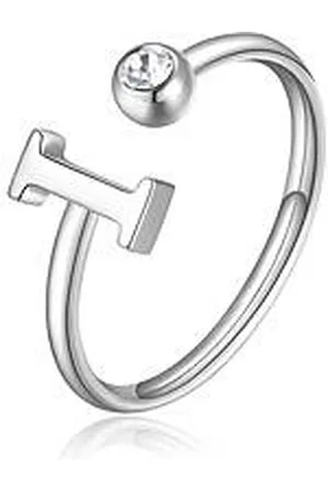 SAGAPO Anello Donna Gioiello Click Lettera I SCK180