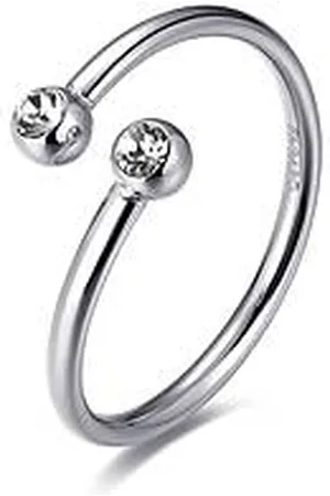 SAGAPO Anello Cristalli Gioiello Donna Click SCK146