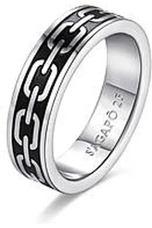 SAGAPO Anello Uomo Gioielli Ripple SRP37A