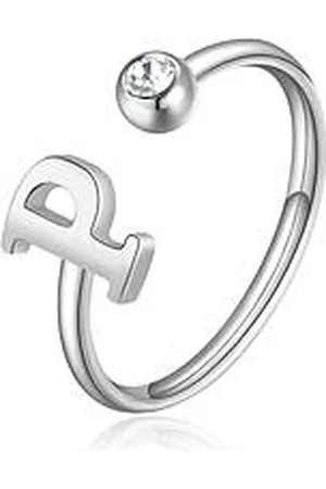 SAGAPO Anello Donna Gioiello Click Lettera P SCK187
