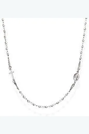AMEN Collana Donna Gioiello Rosari Con Crocifisso CROBD3