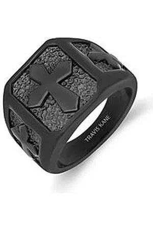 Travis Kane Anello Uomo Gioielli Cross TK-A240BK16