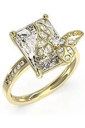 Guess Anello Cristalli Gioiello Donna Crisalide JUBR04100JWYG56