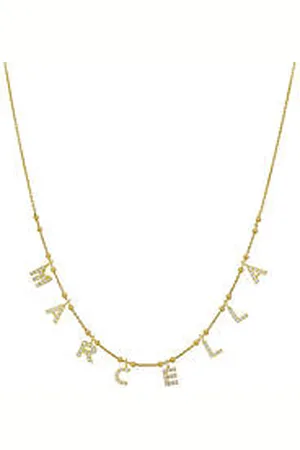 GioiaPura Collana Donna Gioiello Nominum Argento 925 Nome Marcella GYXCAZ0017-57