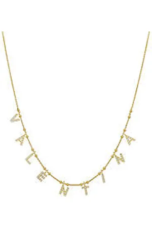 GioiaPura Collana Donna Gioiello Nominum Argento 925 Nome Valentina GYXCAZ0017-7
