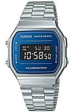 Casio Vintage Argentato/Acciaio Orologio Uomo A168WEM-2BEF
