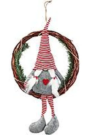 AD TREND Folletto Natalizio Natale Colore Bianco, Rosso, Grigio/Argento 87151A