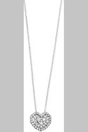 Comete Collana Diamante Gioiello Love Heart Caratura 0,22ct GLB 1471