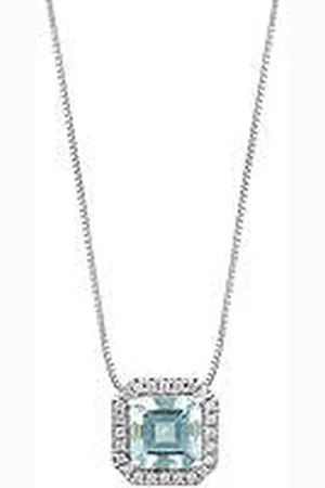 Comete Collana Diamante, Acquamarina Gioiello Azzurra Prestige Caratura Maggiore Di 1ct GLQ 312