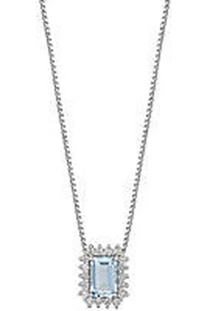 Comete Collana Diamante, Acquamarina Gioiello Azzurra Prestige Caratura Maggiore Di 1ct GLQ 308