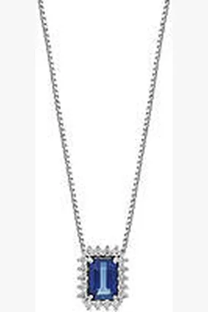 Comete Collana Zaffiro, Diamante Gioiello Regina Caratura Maggiore Di 1ct GLB 1662