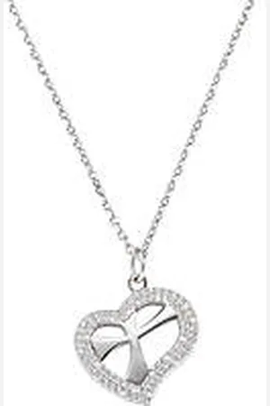 AMEN Collana Argento 925 Donna Amore CLCUCRBBZ